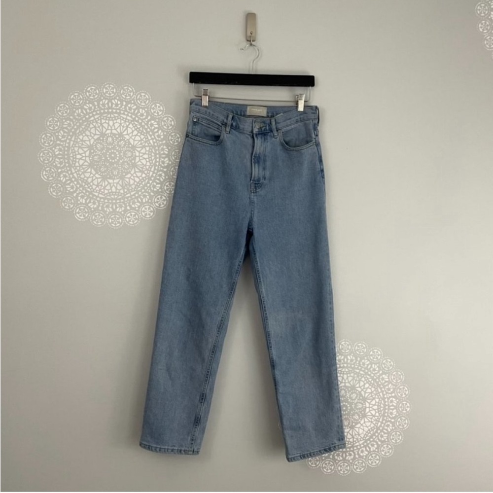 Everlane The Way High Straight Leg Jeans in Light Indigo Size 29